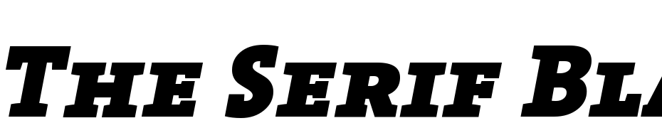The Serif Black Caps Italic cкачати шрифт безкоштовно